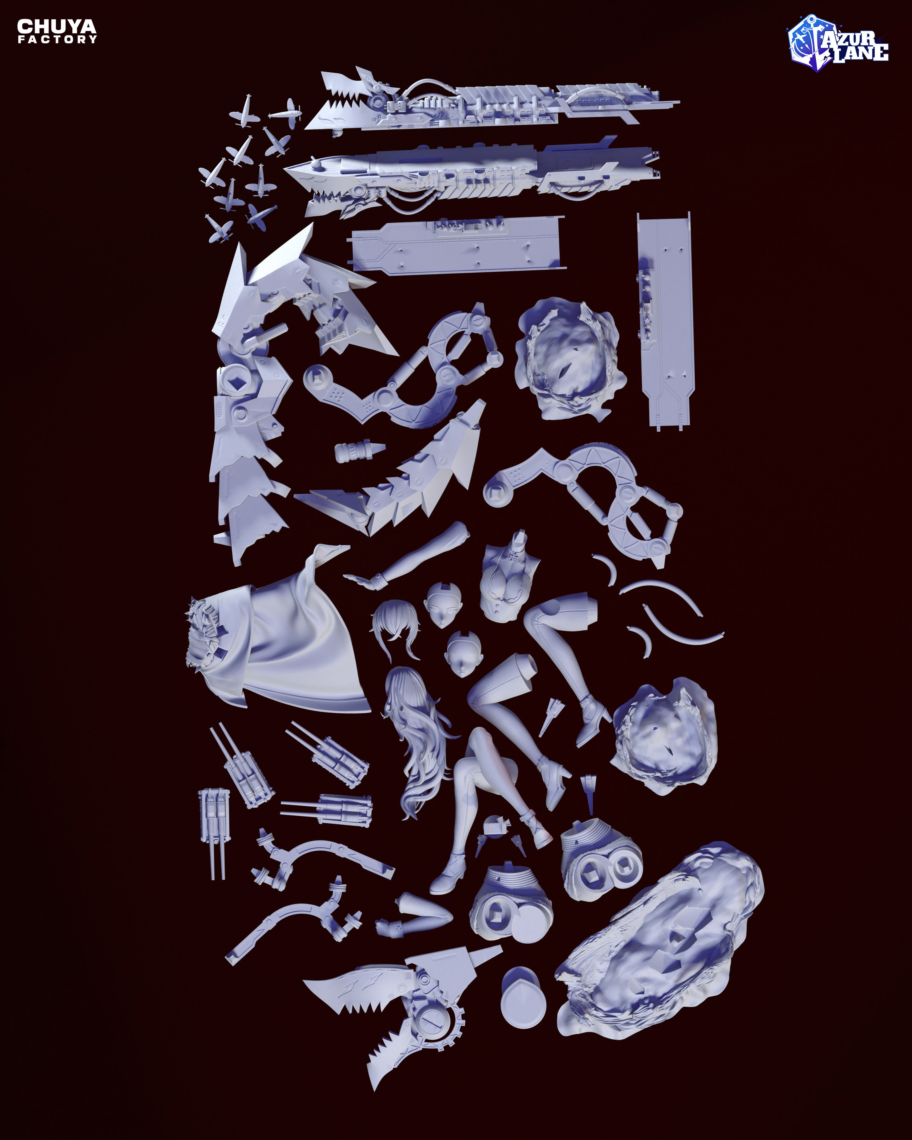 Graf Zeppelin from Azur Lane 3D print model_17