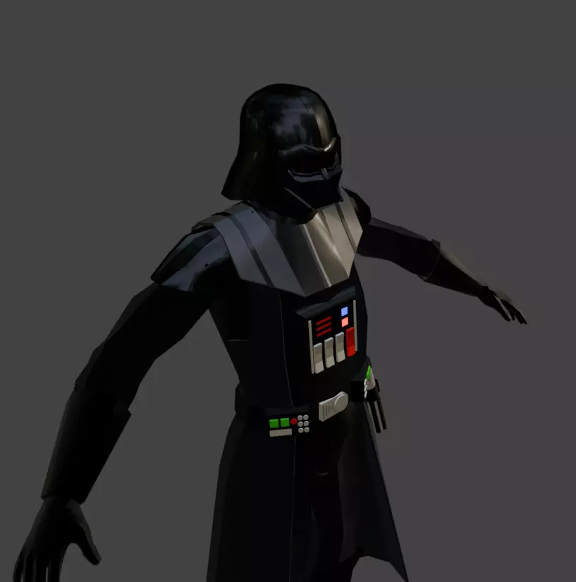 Darth Vader Low Poly Free 3D model