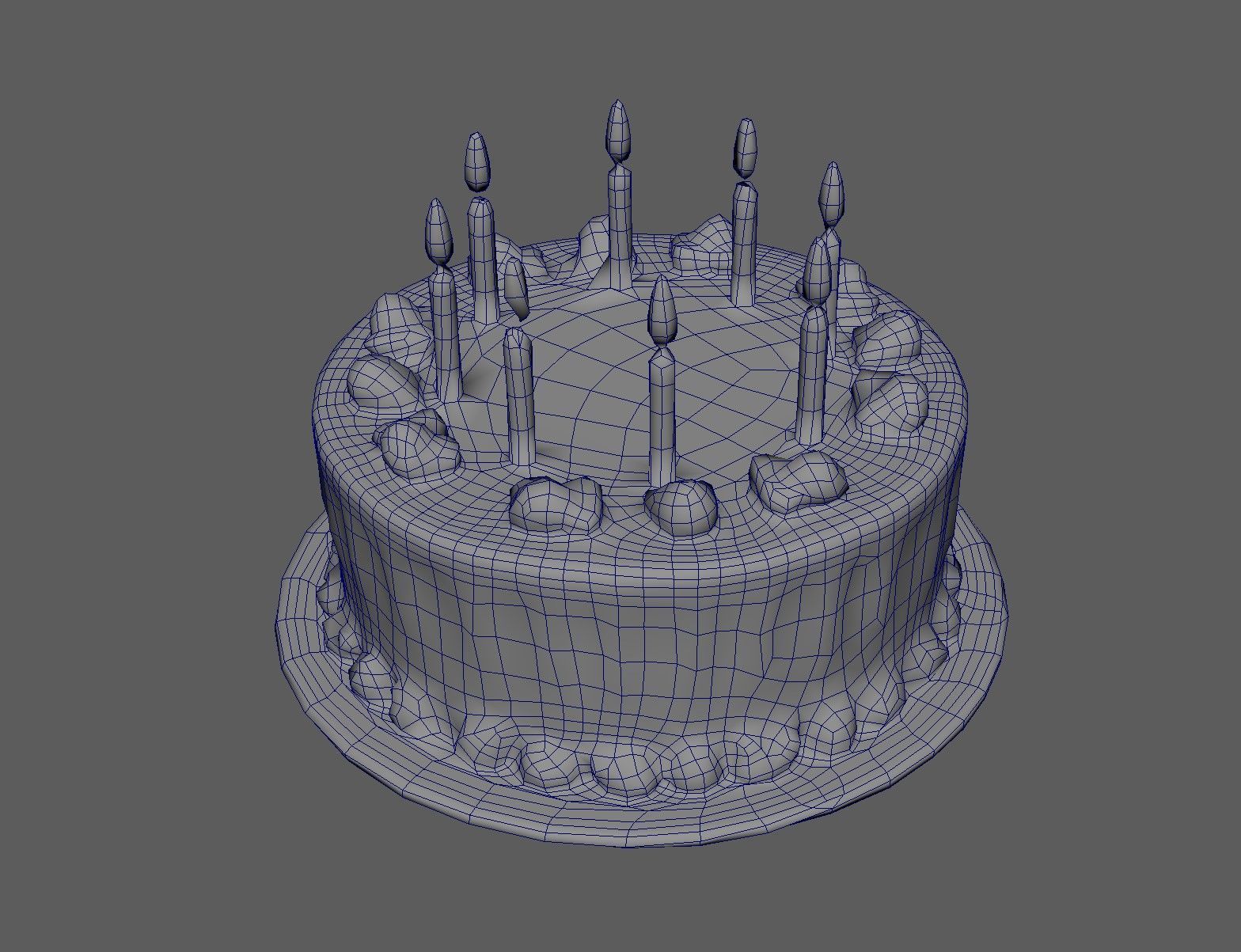 Chocolate Cake 3D model_4