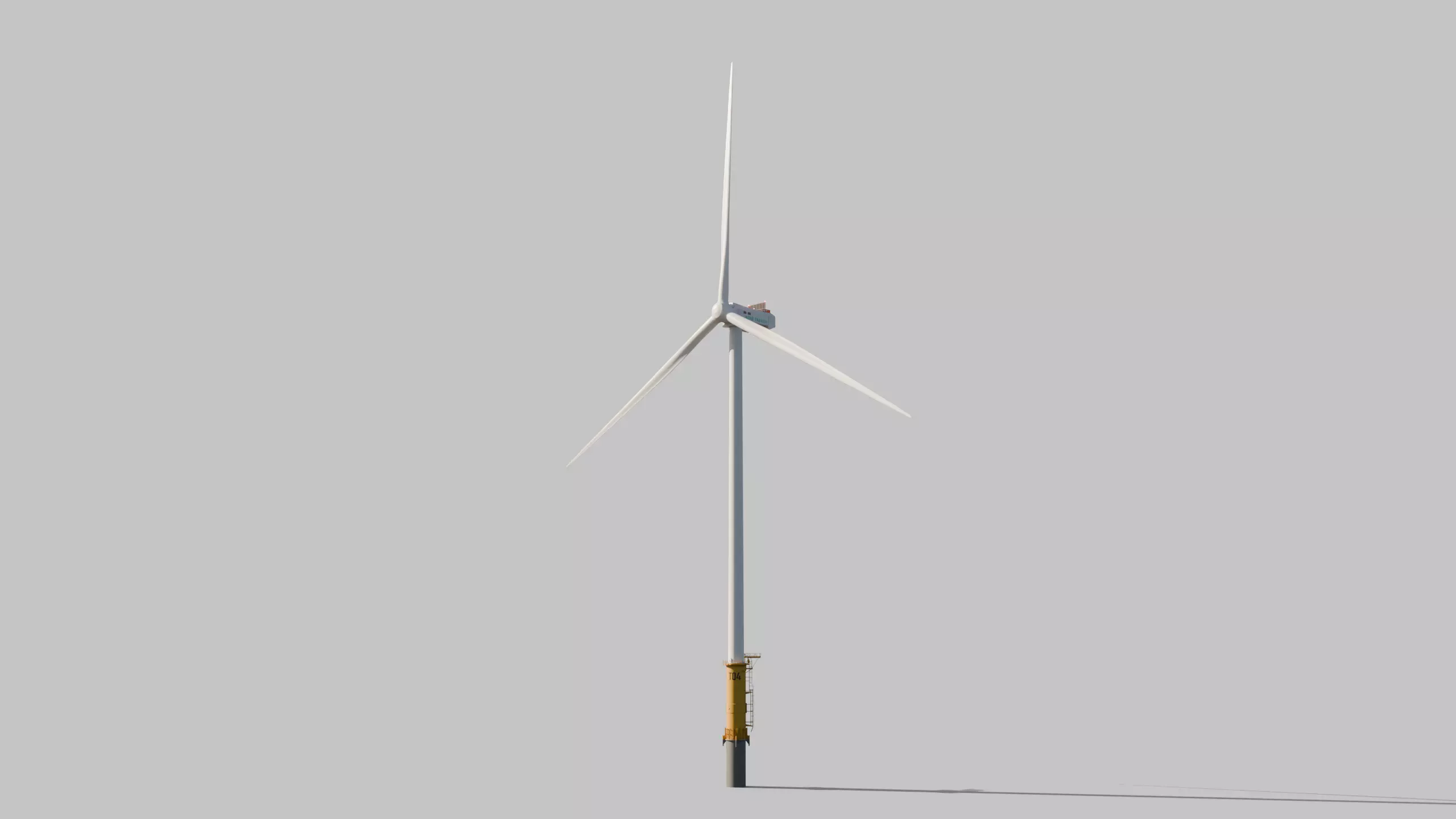 Offshore wind turbine 235 m radius Free 3D model