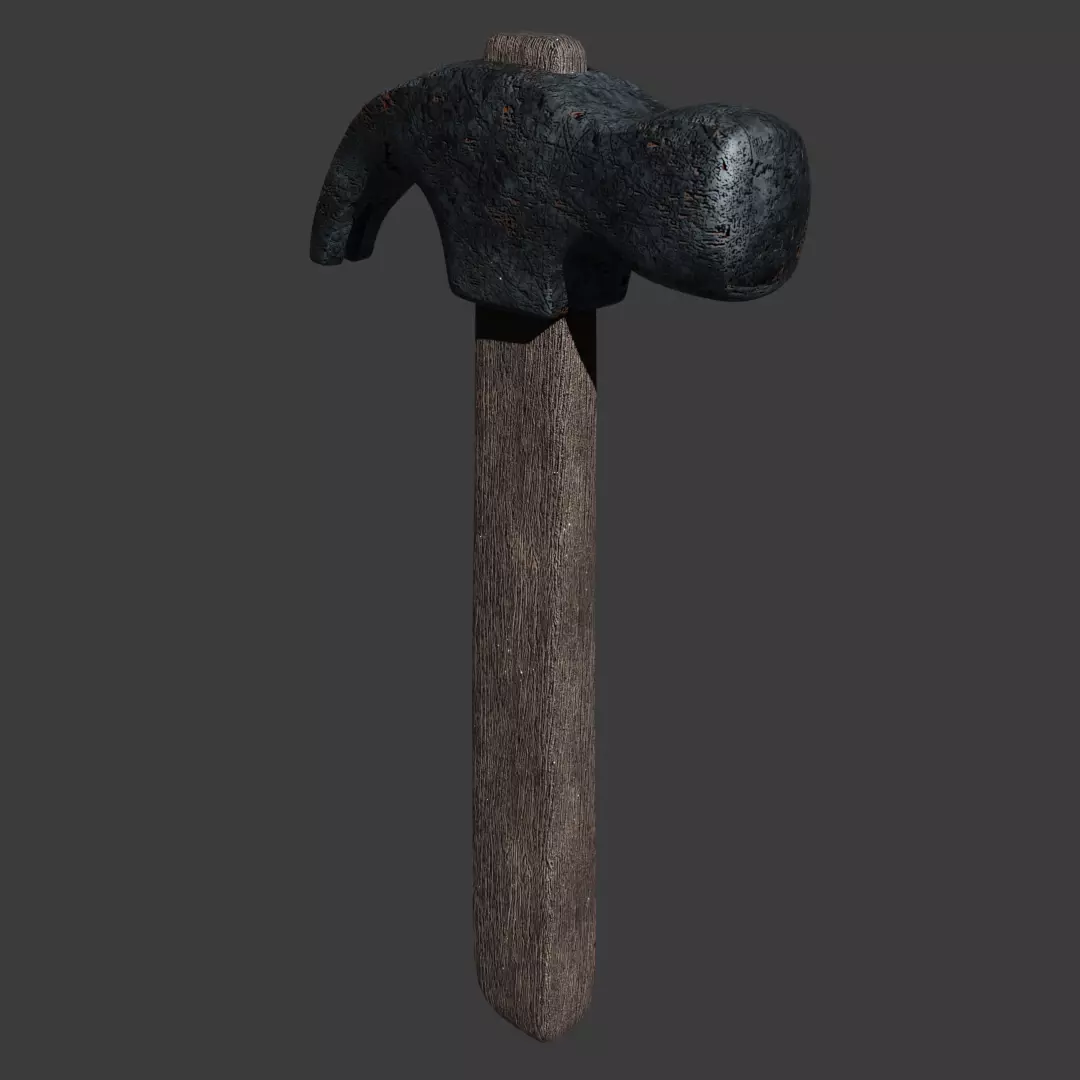 Hammer Free low-poly 3D model_0