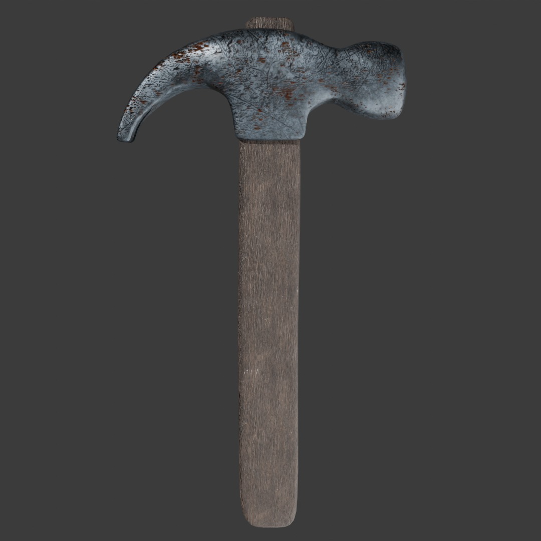 Hammer Free low-poly 3D model_3
