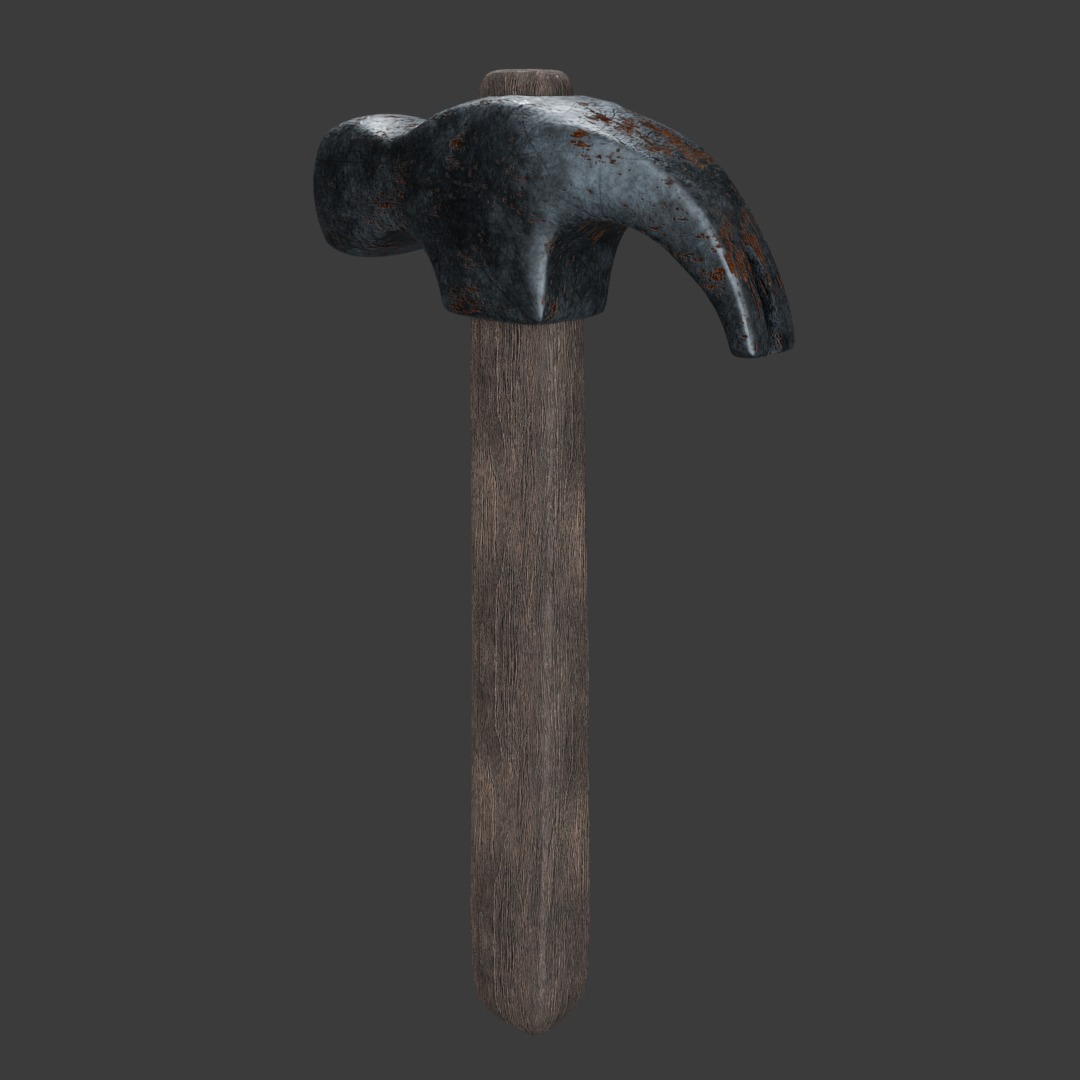 Hammer Free low-poly 3D model_4