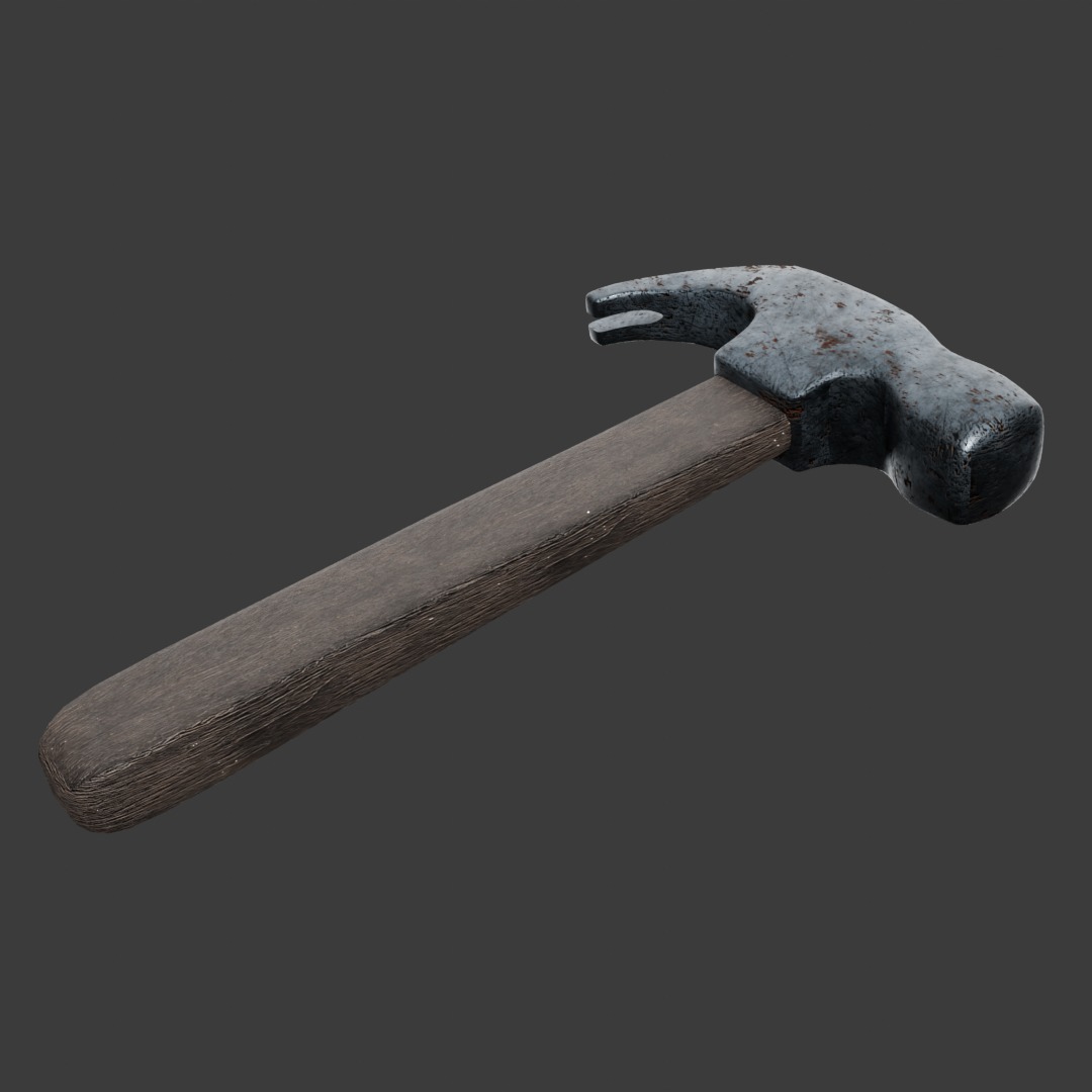 Hammer Free low-poly 3D model_2