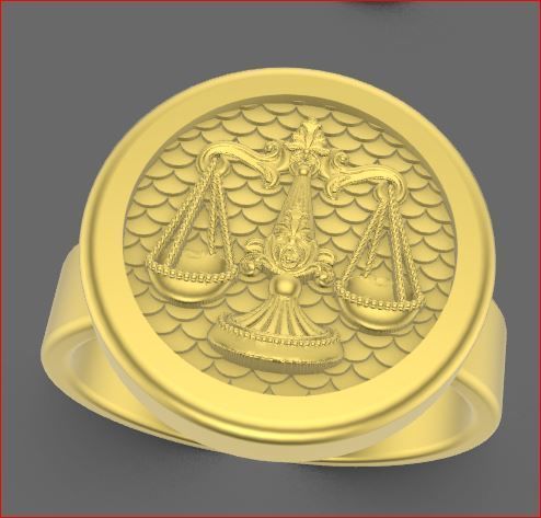 zodiac rings 3D print model_18