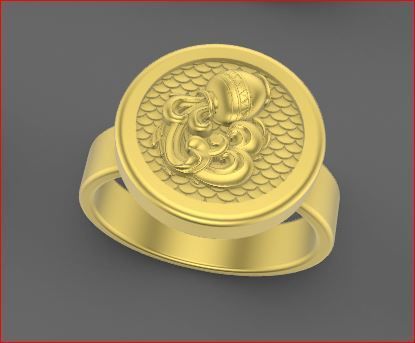 zodiac rings 3D print model_5