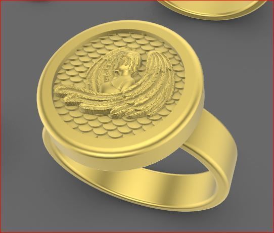 zodiac rings 3D print model_17