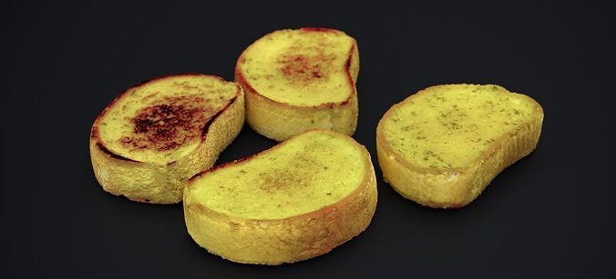 ITALIAN GARLIC BREAD 2024 3D model 4