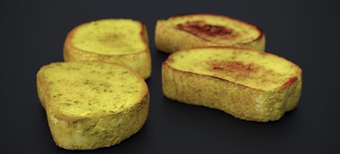 ITALIAN GARLIC BREAD 2024 3D model 5
