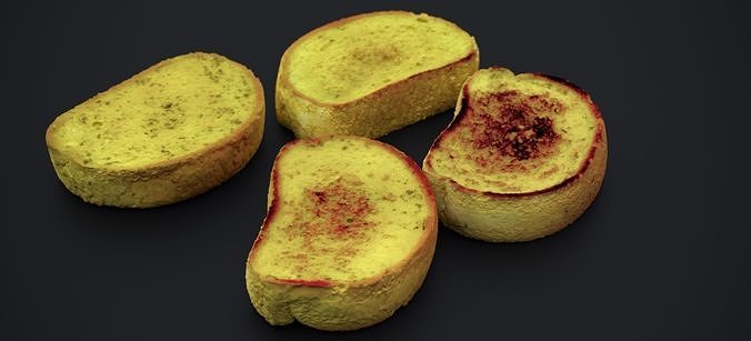 ITALIAN GARLIC BREAD 2024 3D model 7