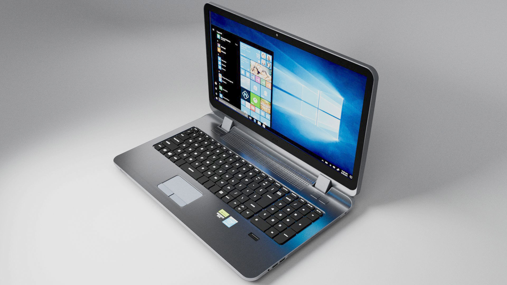 laptop Low-poly 3D model_13