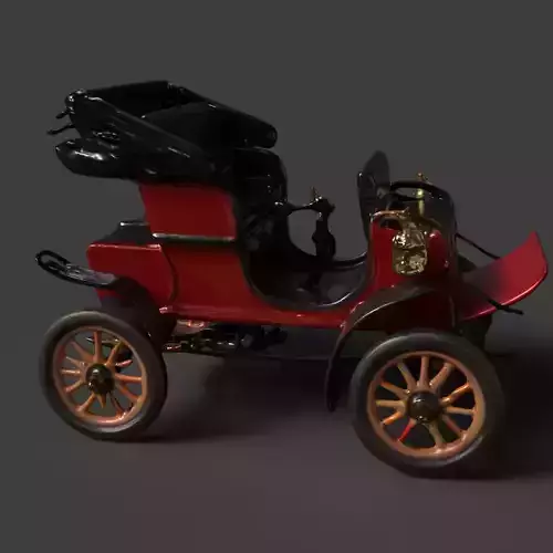 Vintage buggy  car figure 