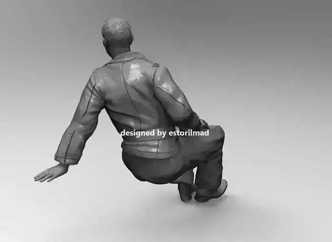WW2 TRIPULANTE TIGER 3D print model