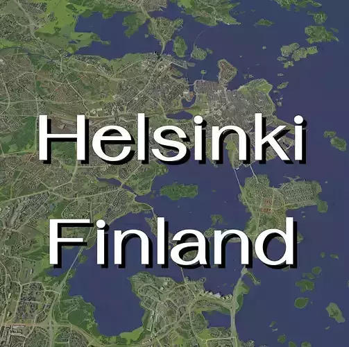  Helsinki Finland - city and urban 3D model