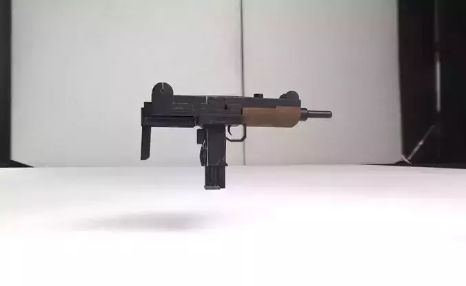 Mid detailed UZI Free 3D model