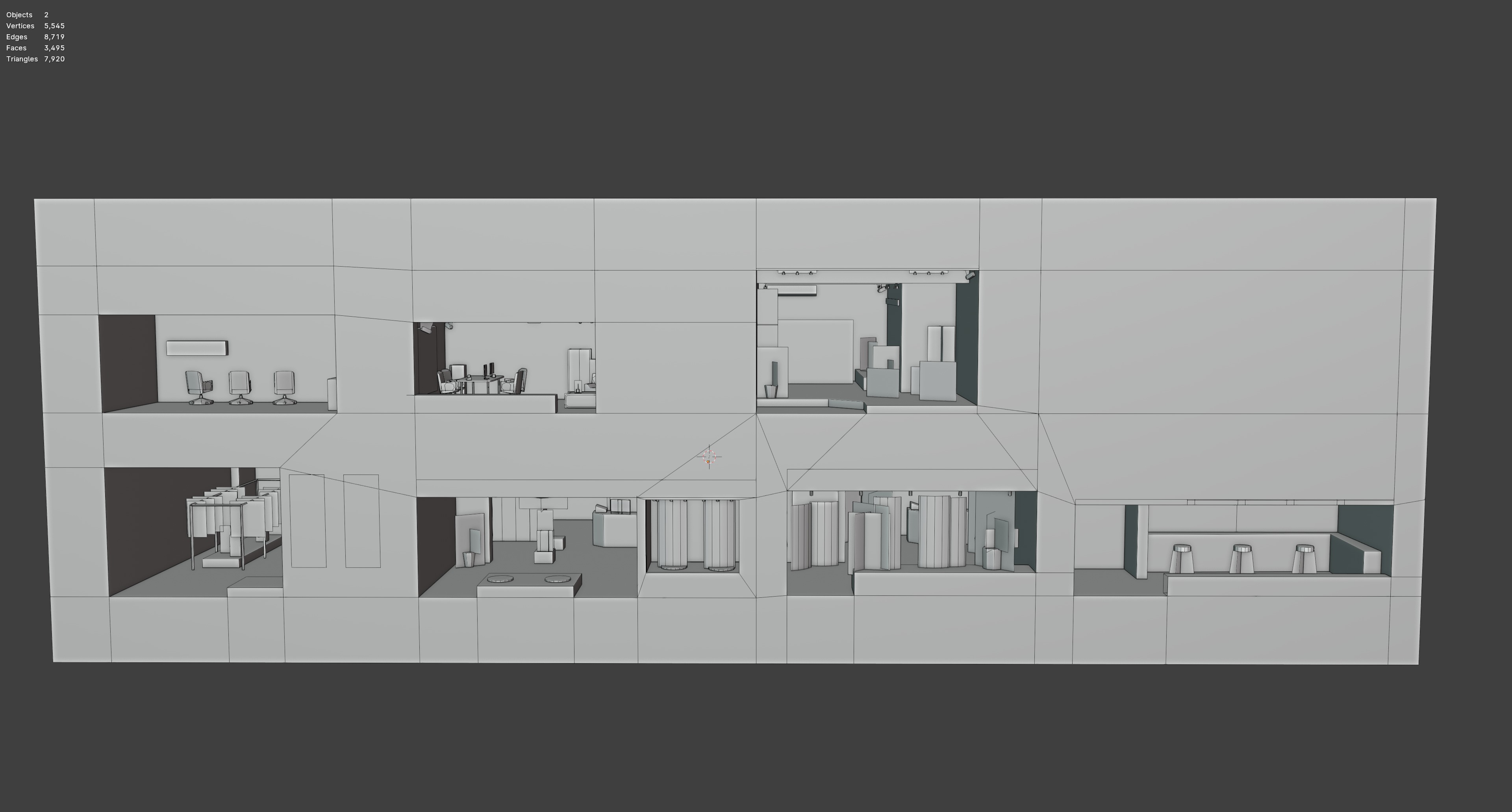 Low Poly Storefront Pack Low-poly 3D model_8