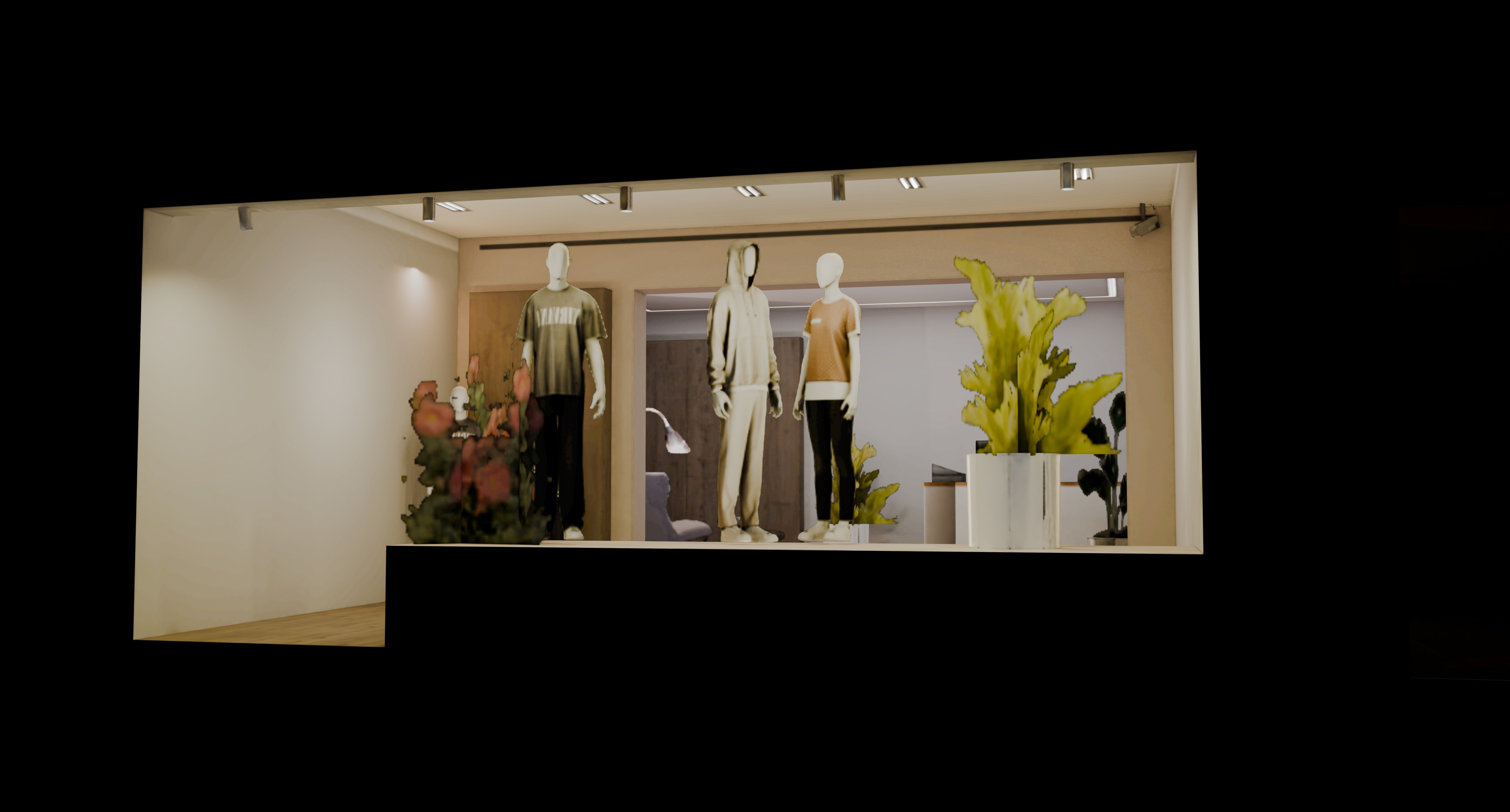 Low Poly Storefront Pack Low-poly 3D model_3