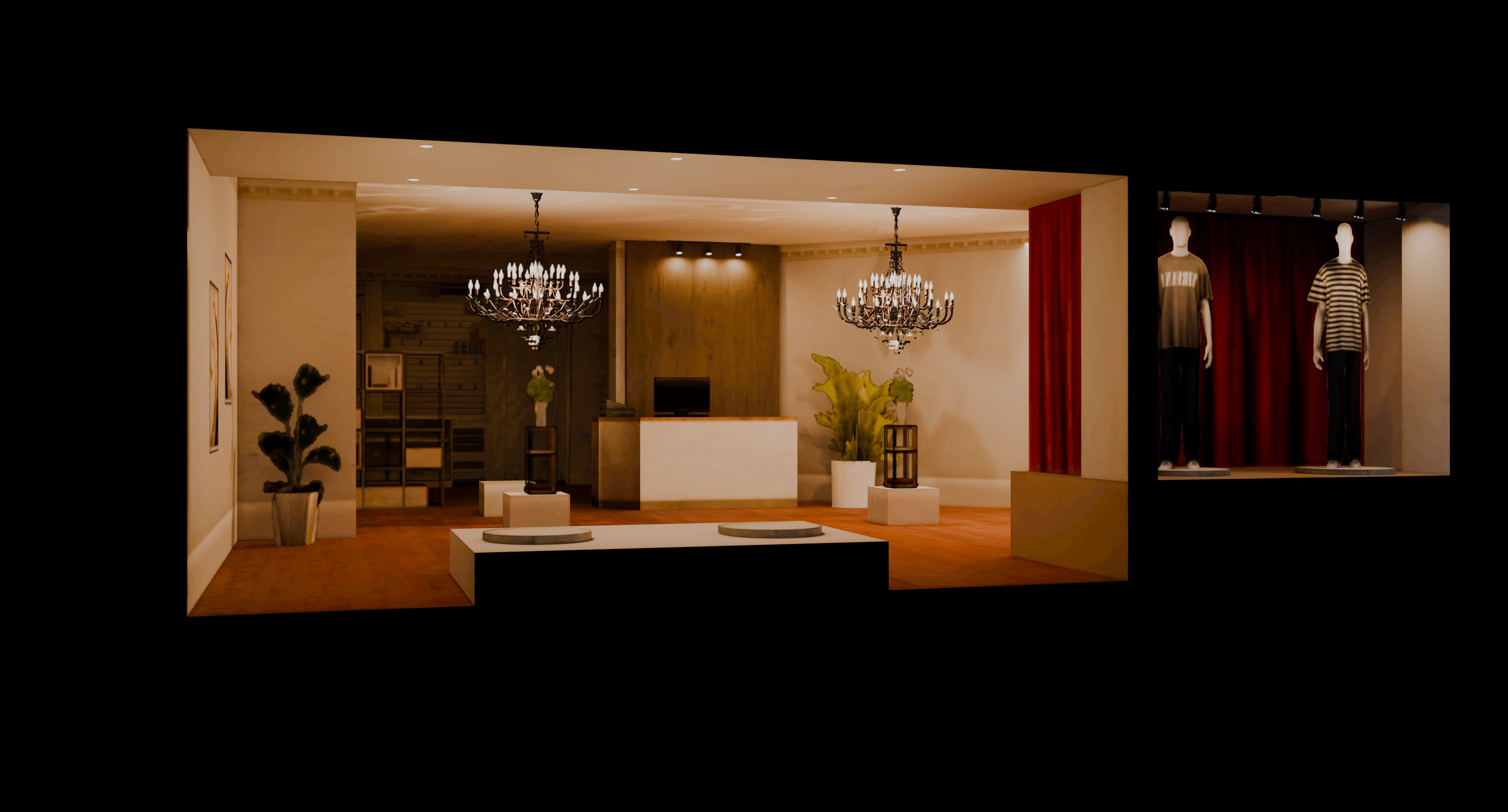 Low Poly Storefront Pack Low-poly 3D model_2