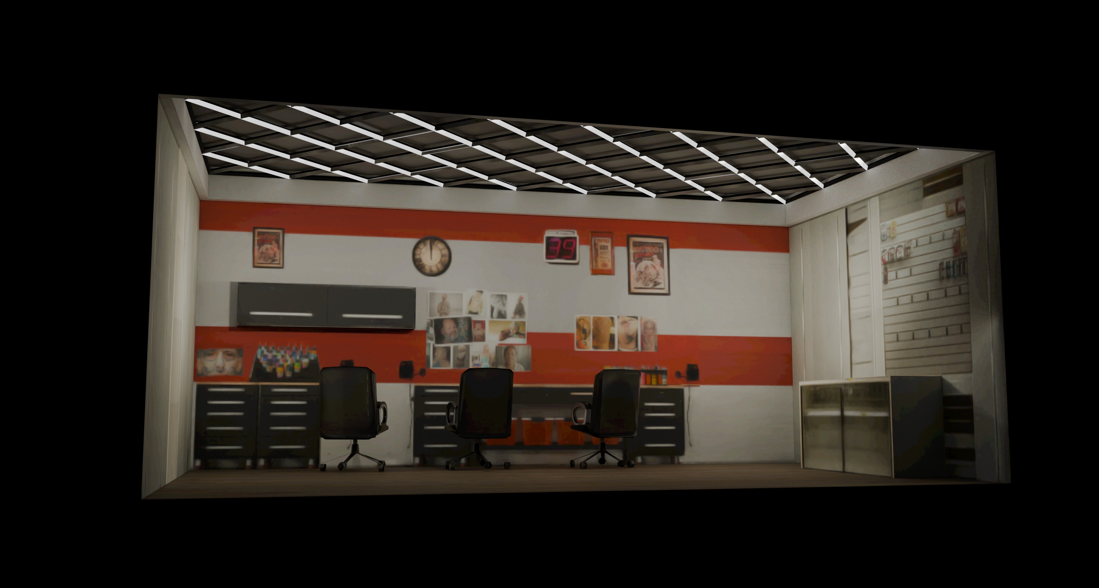 Low Poly Storefront Pack Low-poly 3D model_5