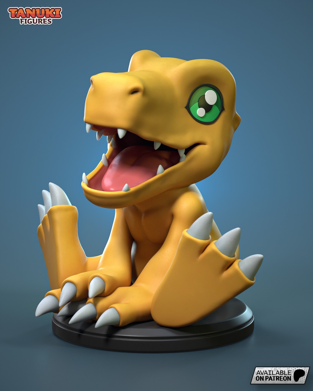 Agumon - Digimon - Extra 3D print model_2
