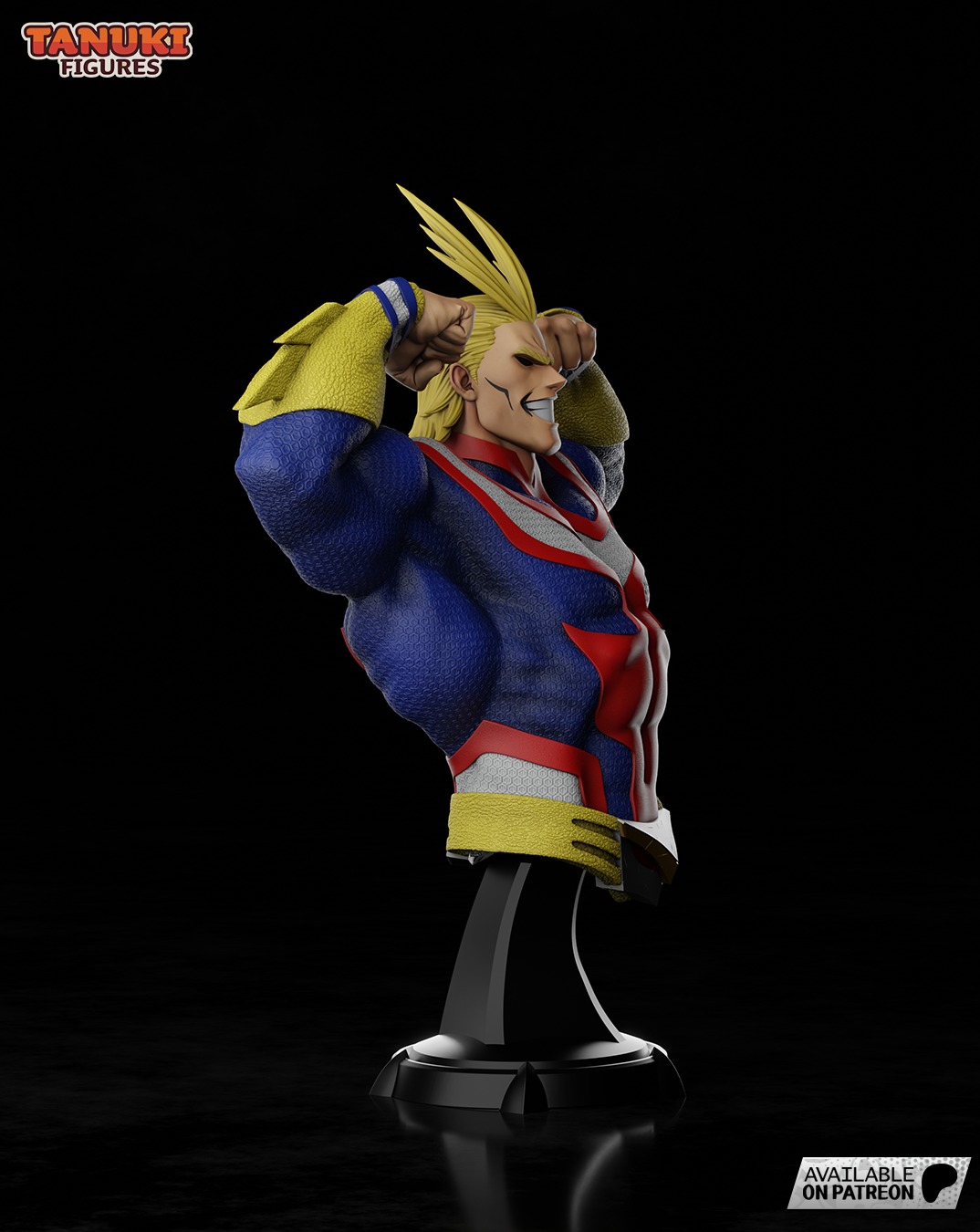 All Might - Boku no Hero Academia - Bust 3D print model_2