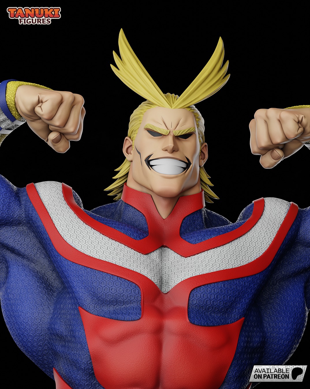 All Might - Boku no Hero Academia - Bust 3D print model_1