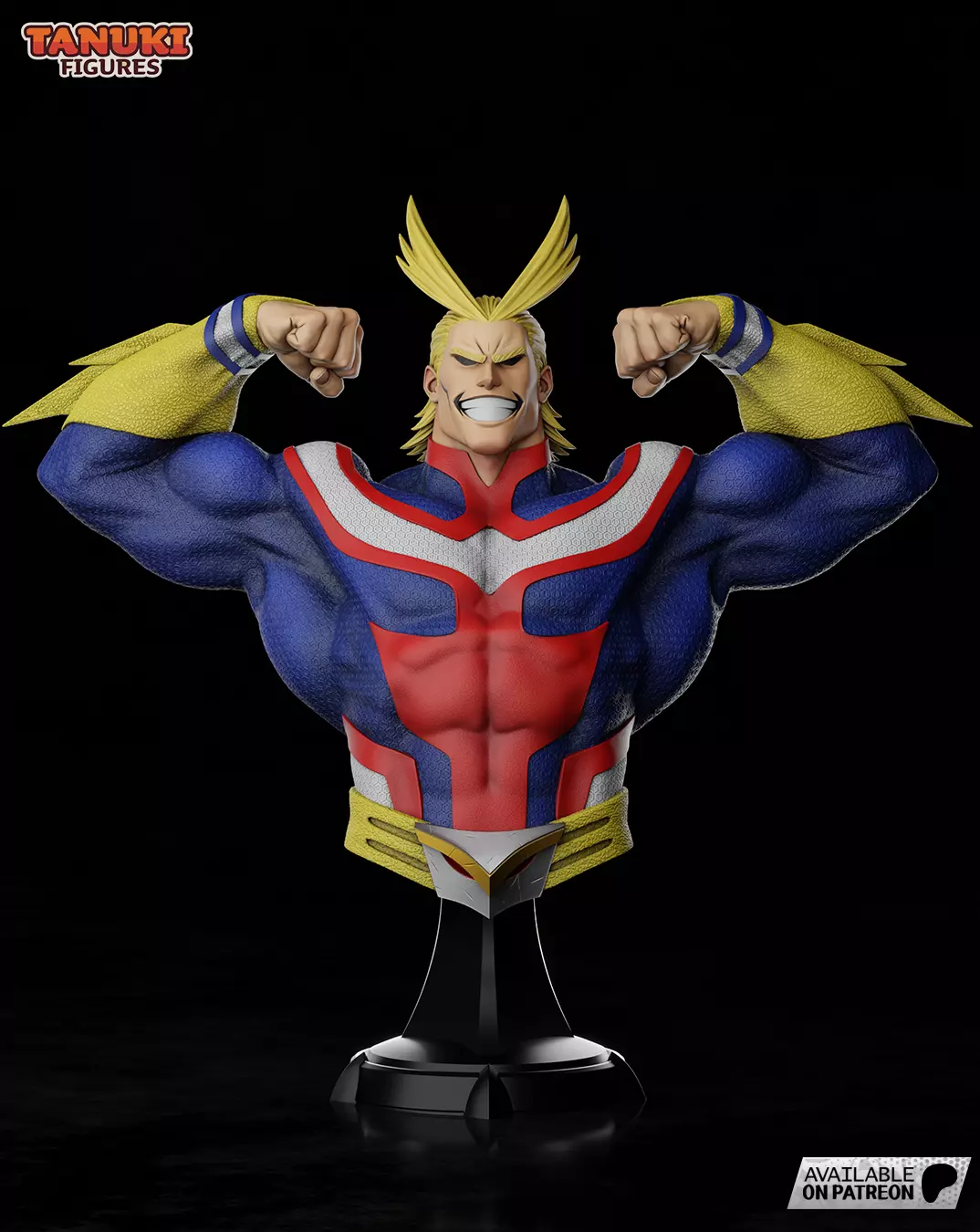 All Might - Boku no Hero Academia - Bust 3D print model_0