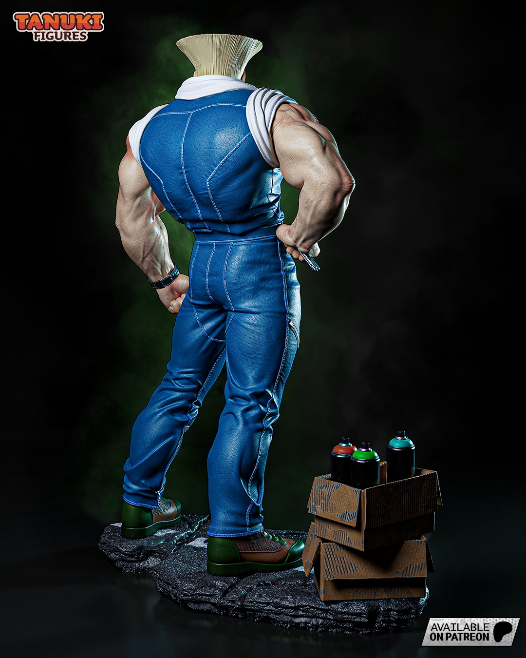 Guile - Street Fighter - Fullsize 3D print model_3