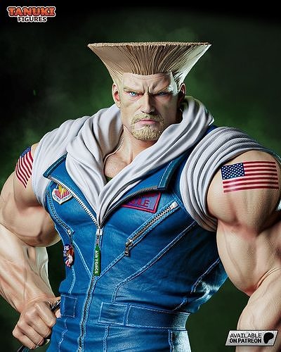 Guile - Street Fighter - Fullsize 3D print model