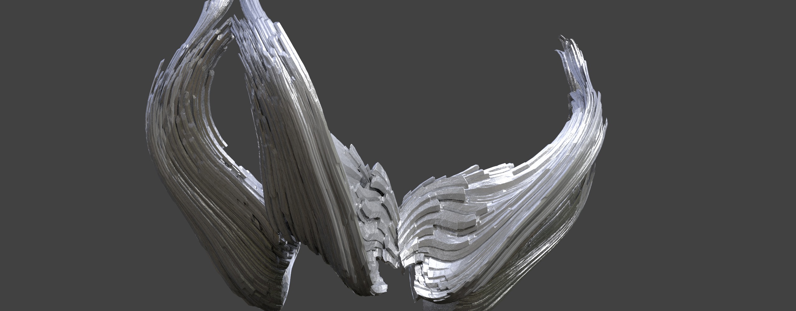 Dark Crystal element wings 3 designs Low-poly 3D model_2