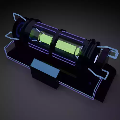 Sci fi Reactor Free low-poly 3D model