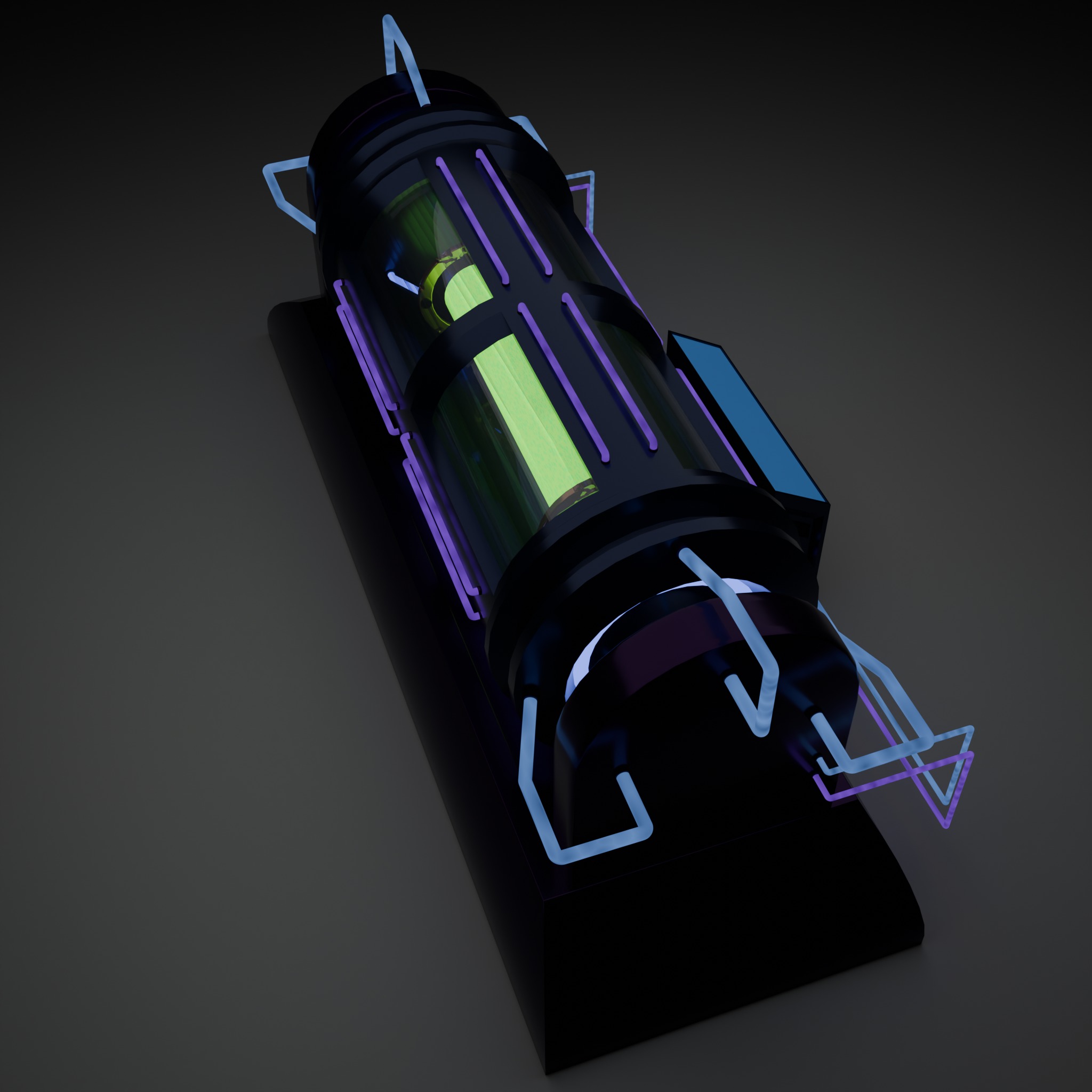 Sci fi Reactor Free low-poly 3D model_6