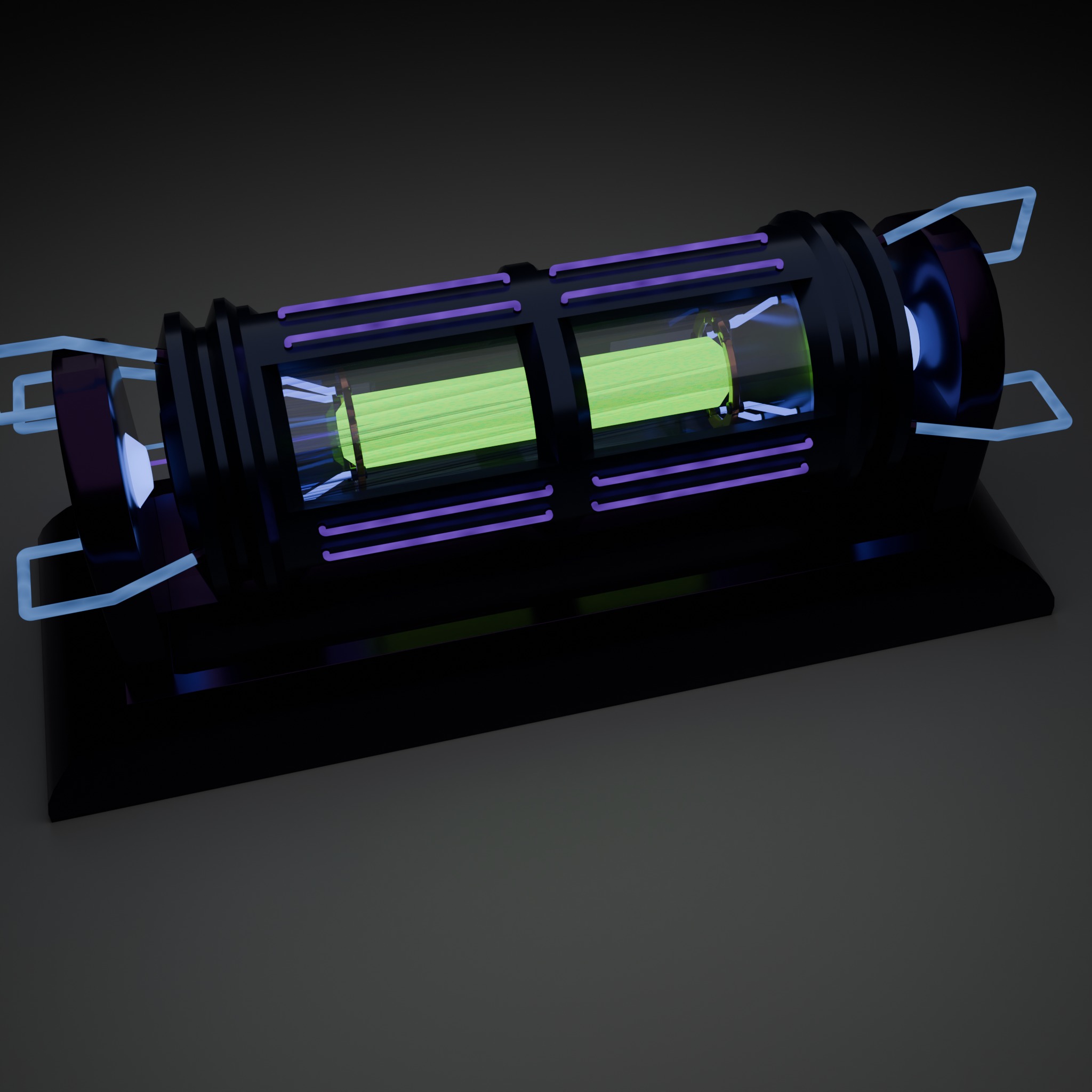 Sci fi Reactor Free low-poly 3D model_4