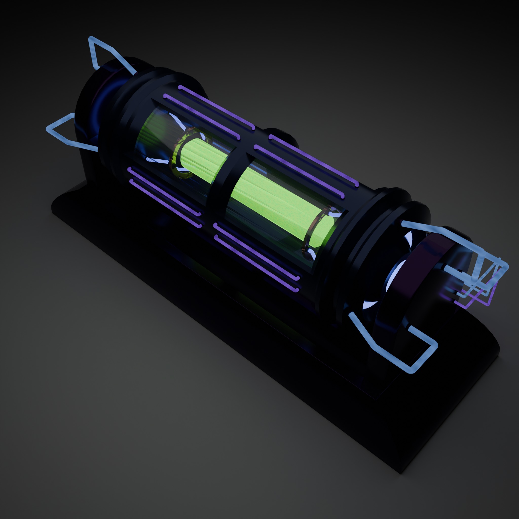 Sci fi Reactor Free low-poly 3D model_5