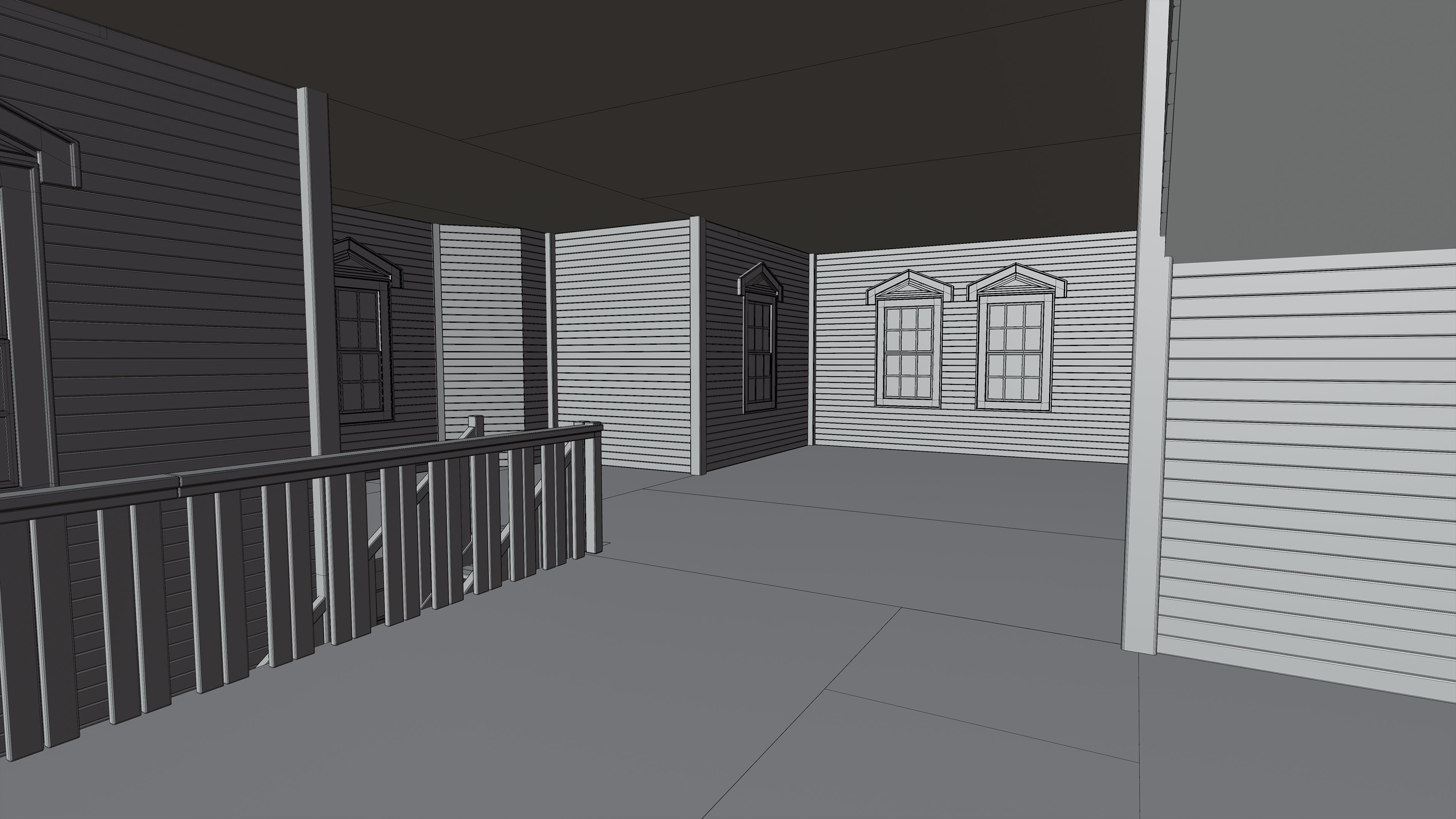 Old Abandoned House 3 3D model_14