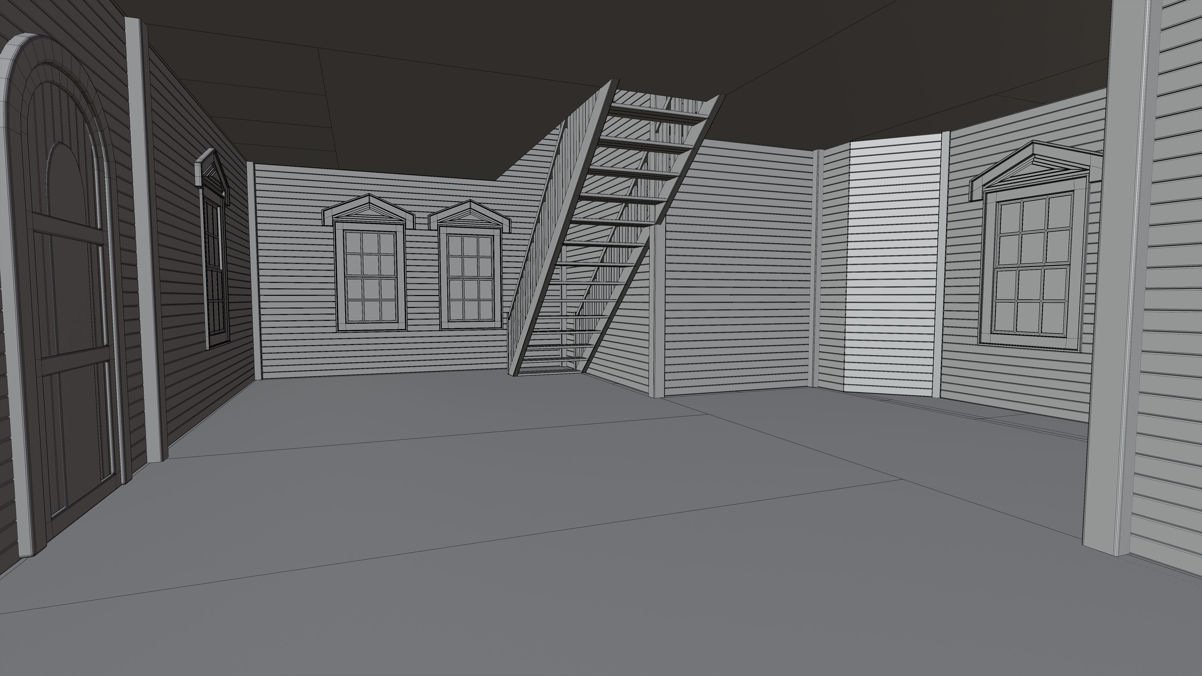 Old Abandoned House 3 3D model_15