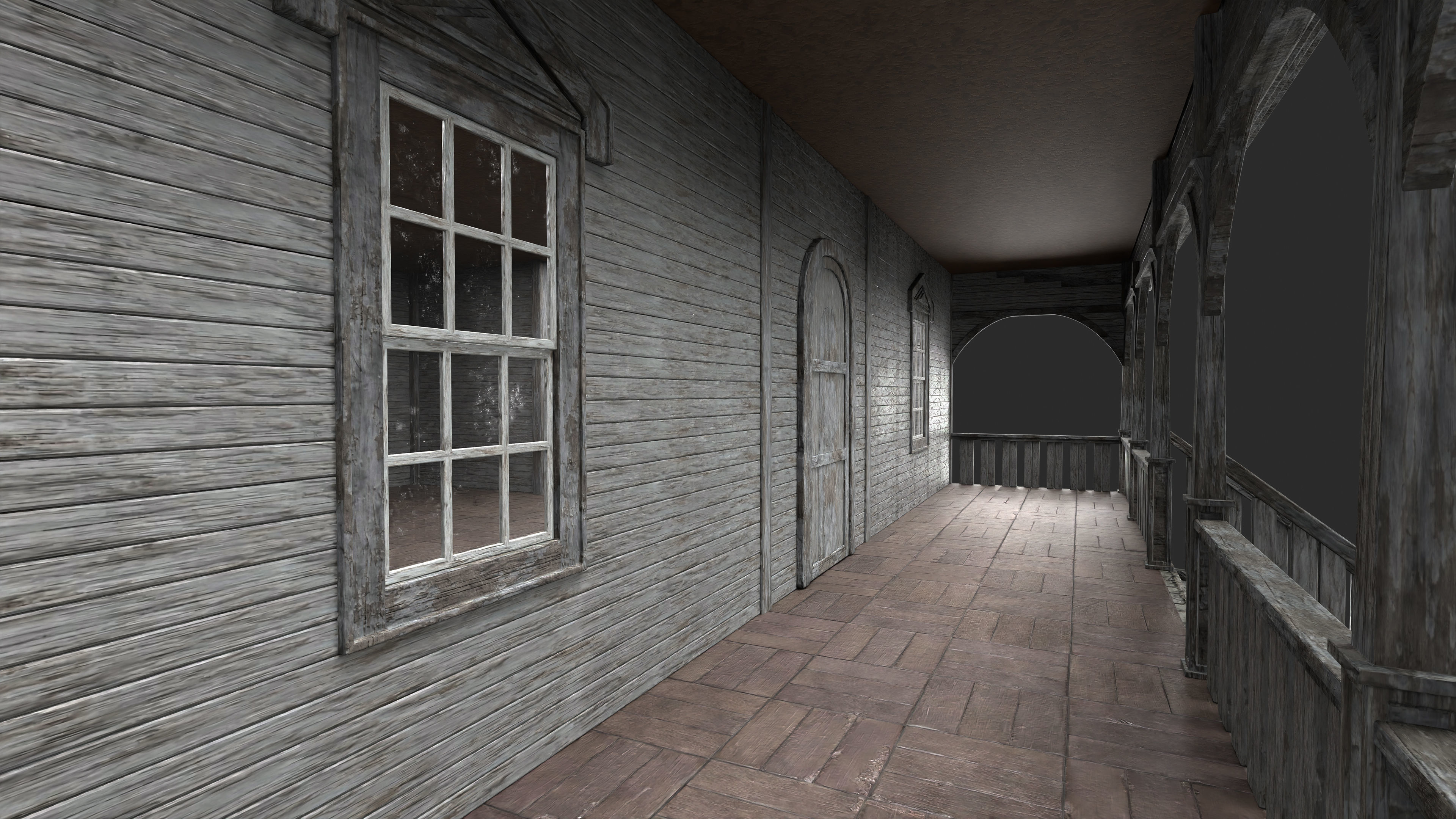 Old Abandoned House 3 3D model_10