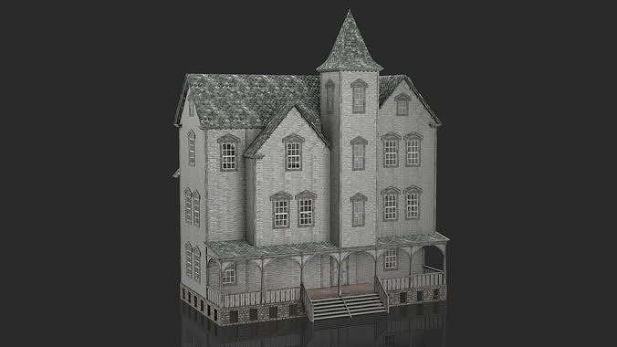 Old Abandoned House 4 3D model 2