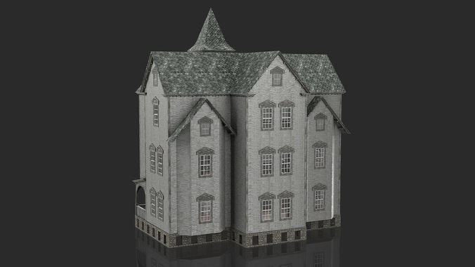 Old Abandoned House 4 3D model 3