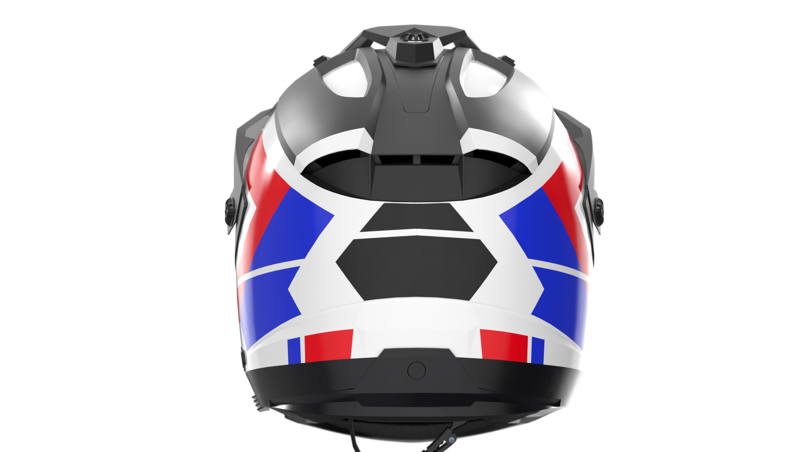 Modular Motorcycle Helmet with 7 modes Low-poly 3D model_10