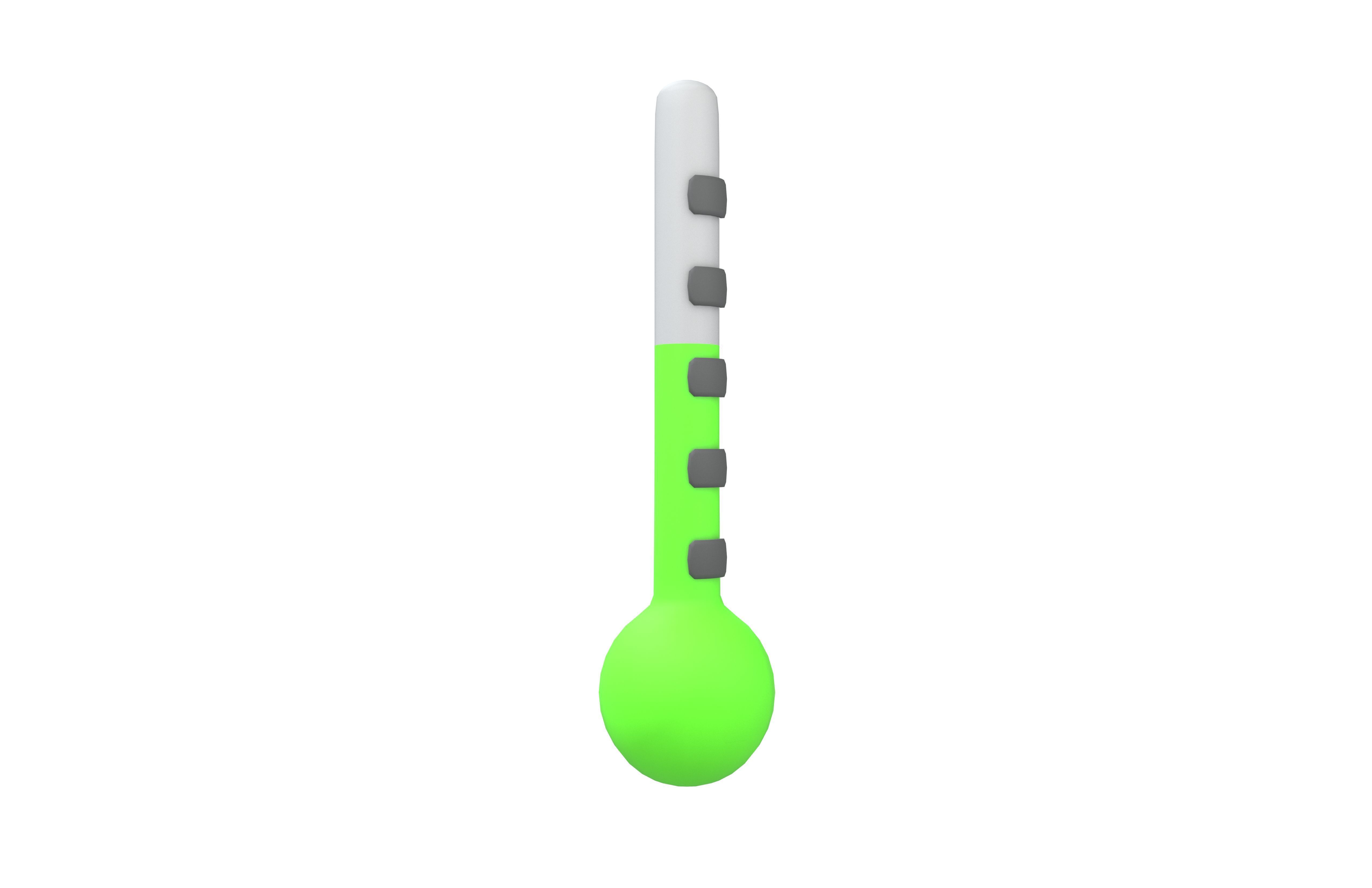 Temperature Icon v1 002 Low-poly 3D model_3