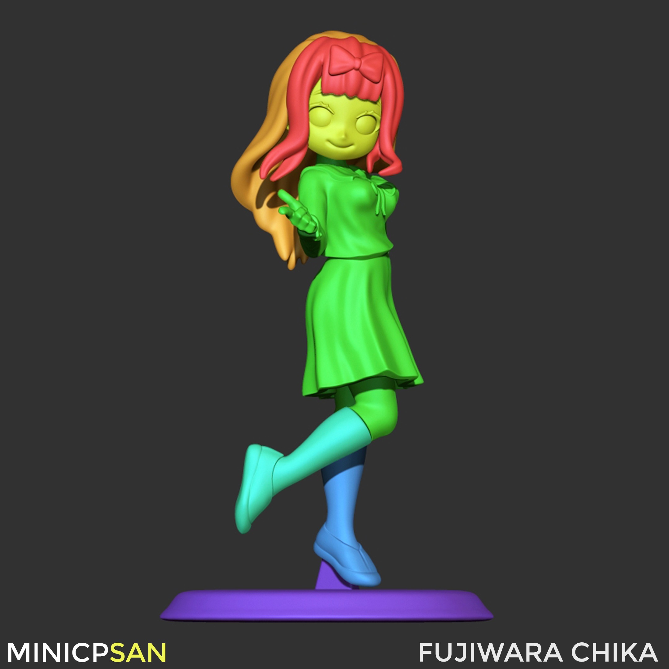 Mini Fujiwara Chika 01 - Kaguya-sama Love Is War 3D print model_8