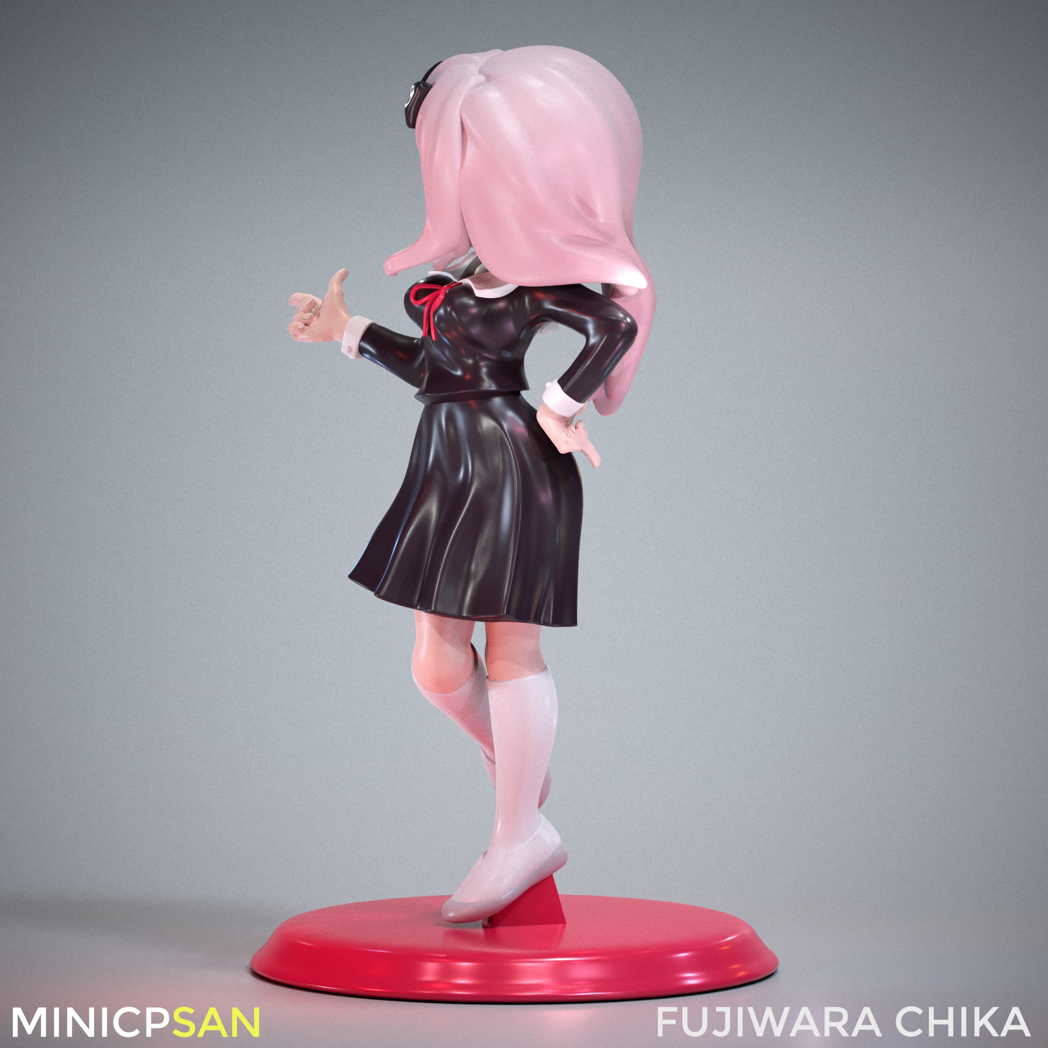 Mini Fujiwara Chika 01 - Kaguya-sama Love Is War 3D print model_3