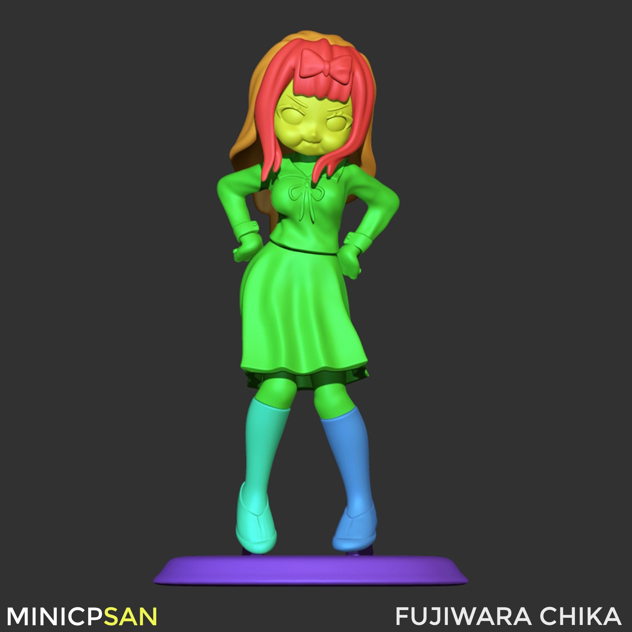 Mini Fujiwara Chika 02 - Kaguya-sama Love Is War 3D print model_8
