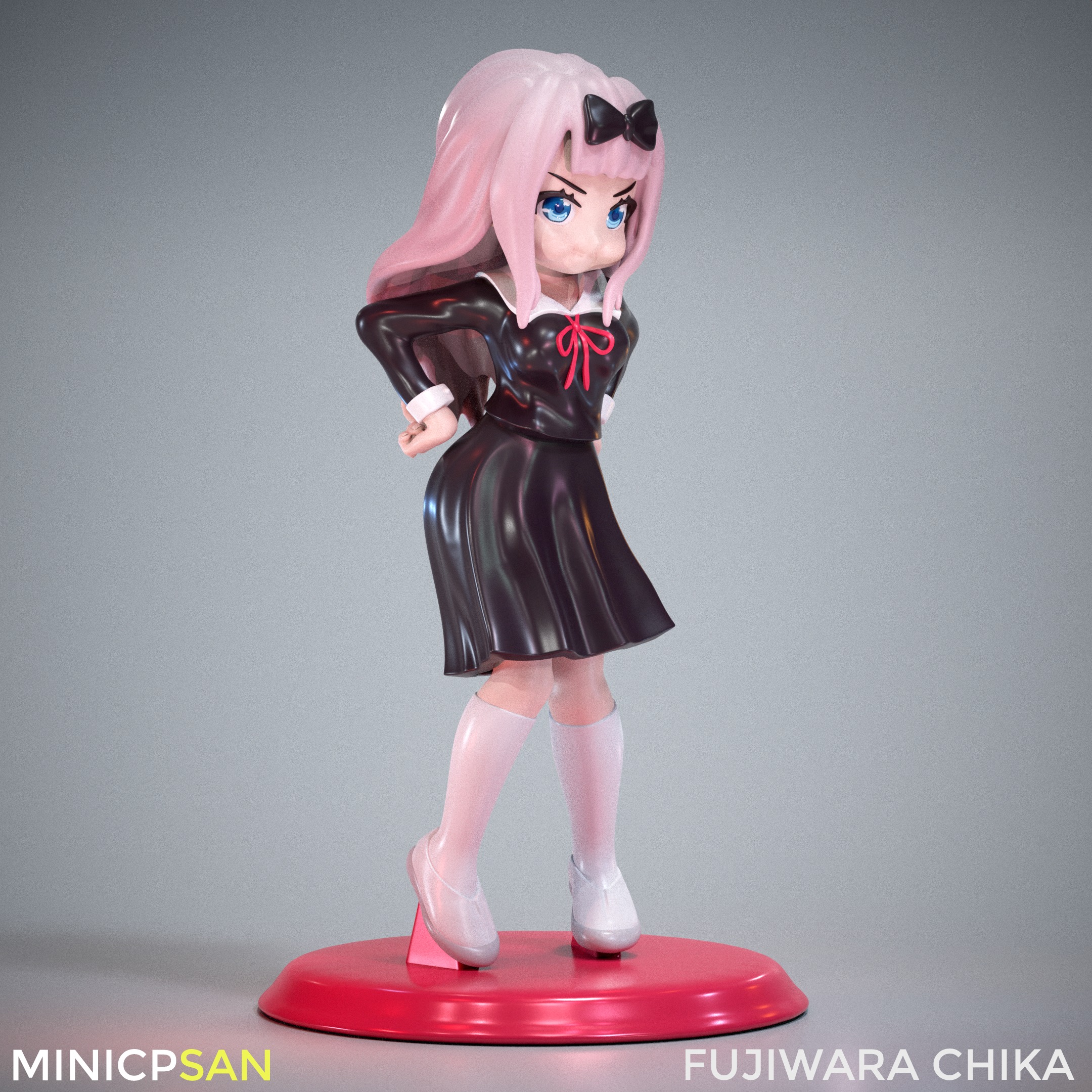 Mini Fujiwara Chika 02 - Kaguya-sama Love Is War 3D print model_7