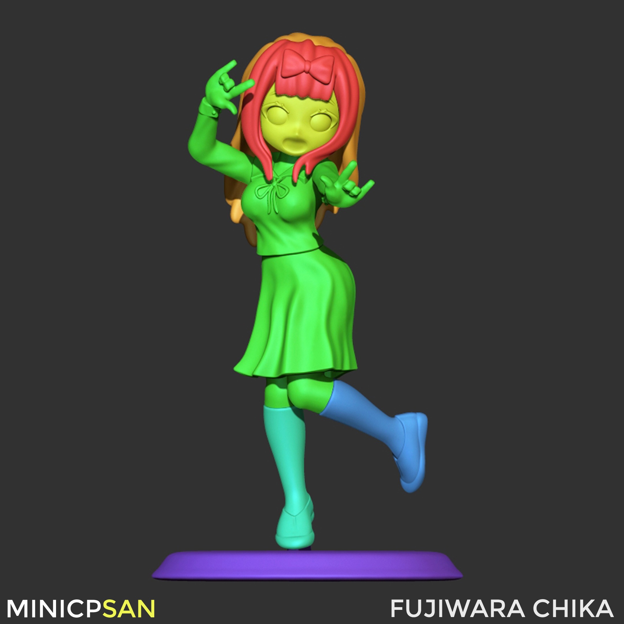 Mini Fujiwara Chika 03 - Kaguya-sama Love Is War 3D print model_8