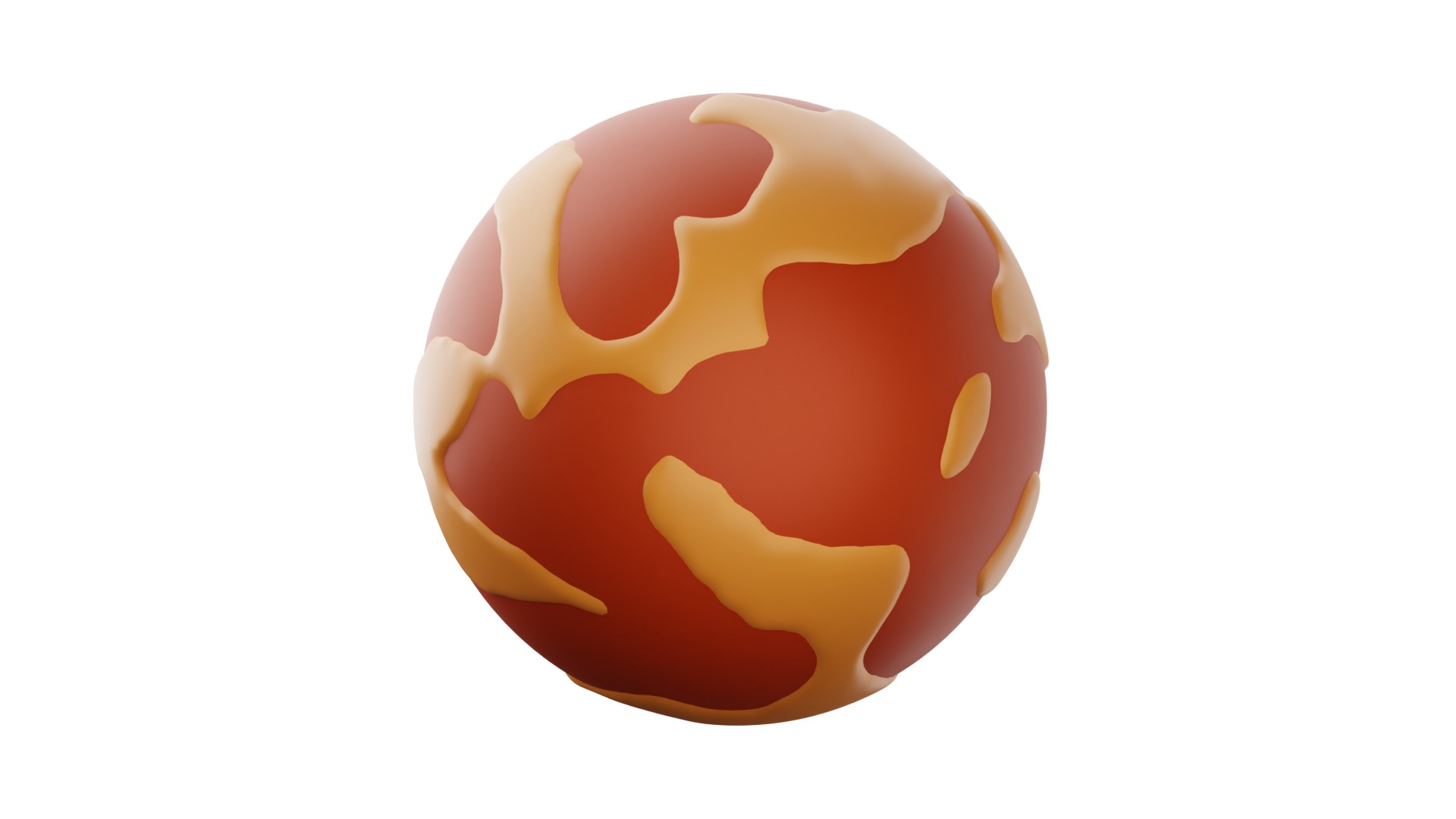 Mars 3d Illustration 3D model_10