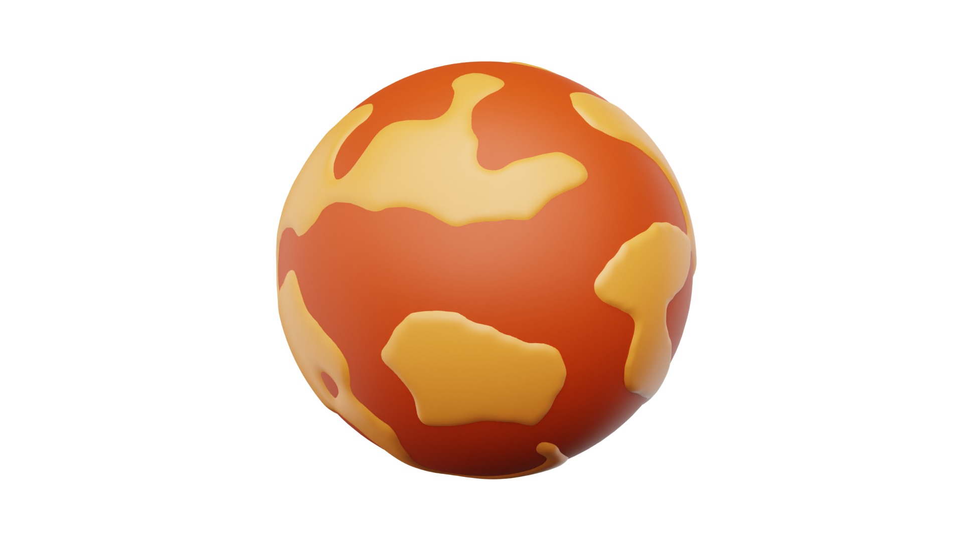 Mars 3d Illustration 3D model_3