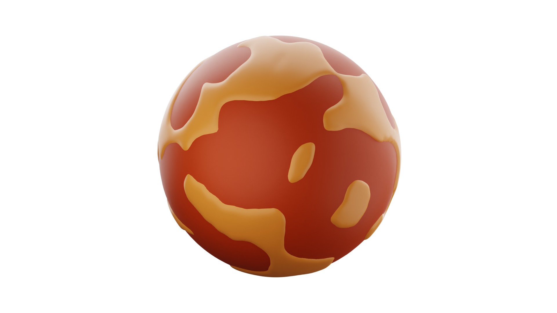 Mars 3d Illustration 3D model_12