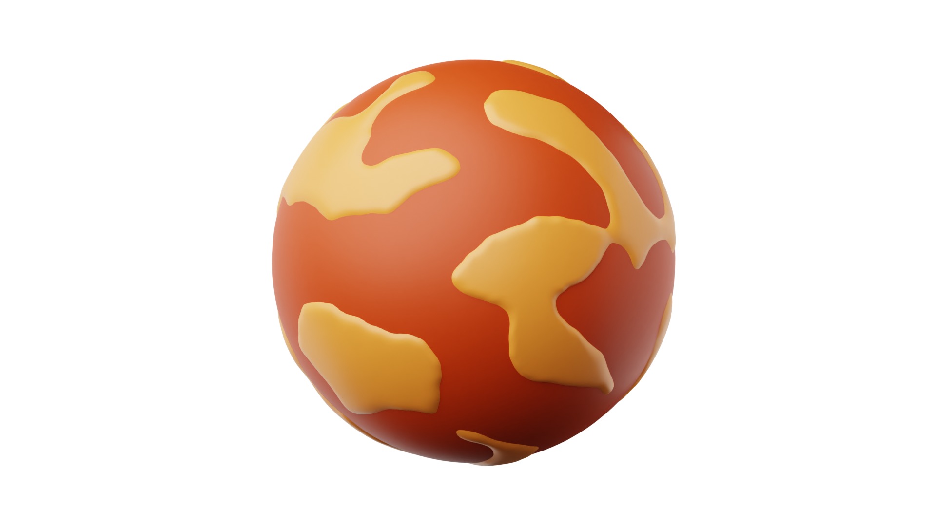 Mars 3d Illustration 3D model_5